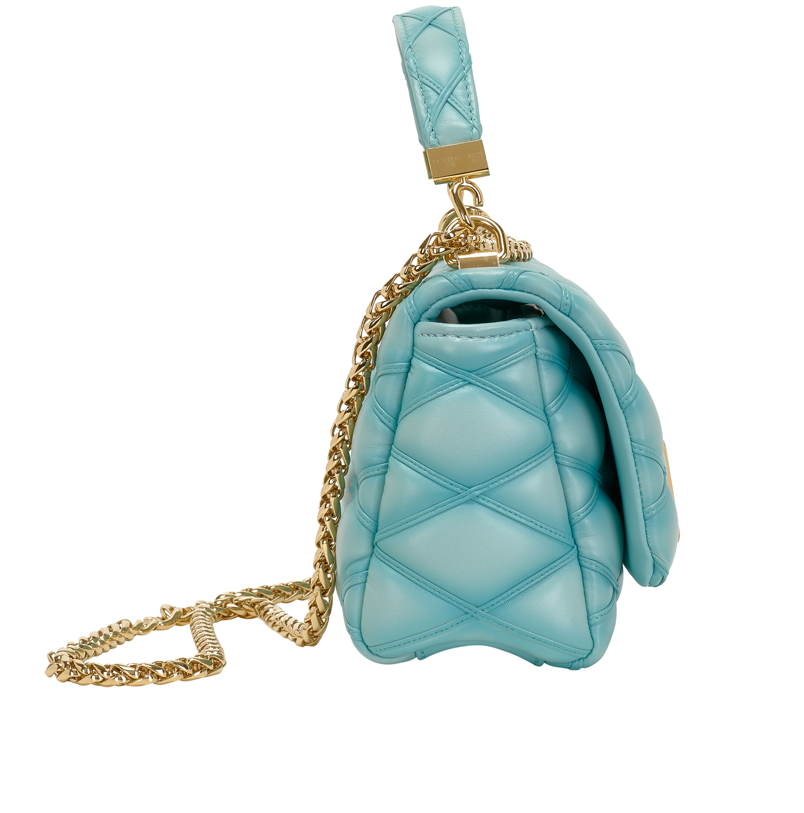 GO-14 MM, &pound;2,750, Handbags, Blue, Leather, Side view